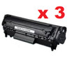 3 x HP No.12A & Cart-303 Toner Cartridge - 2,000 pages **Compatible**