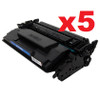 5 x Compatible HP No. 26X Toner Cartridge - 9,000 pages
