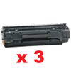 3 x Compatible HP No.36A Toner Cartridge - 2,000 pages