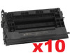 10 x Compatible HP No. 37A Black Toner Cartridge - 11,000 pages