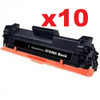 10 x Compatible HP #48A Black Toner CF248A - 1,000 pages