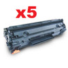 5 x Compatible HP No. 78A Toner Cartridge (CE278A) - 2,100 pages