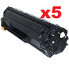 5 x Compatible HP #79A Black Toner Cartridge - 1,000 pages