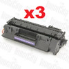 3 x Compatible HP No. 80A Toner Cartridge (CF280A) - 2,700 pages