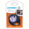 Dymo LetraTag Plastic Tape 12mm x 4m Clear - 2 pack