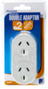 Jackson 2 Outlet Vertical with Surge Protection / White