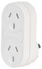 Jackson 2 Outlet Vertical with Surge Protection / White