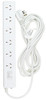Jackson 6 Outlet Surge Protected Powerboard with Master Switch - 5m Lead / White