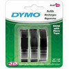 Dymo Embossing Tape 9mm x 3m Black Pack of 3