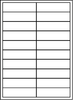 Unistat Printable Label 98 x 25mm 20 per Page Pack100