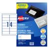 Avery Laser Label Weather Poorf L7073 99.1 x 38.1 14 Up Pack 10