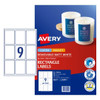 Avery Label Matt Rectangle L7108REV 62 x 89 9 Up Pack 10