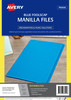 Avery Manilla Folder Blue Foolscap Pack of 20