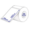 Avery Label Thermal 102x36mm Roll of 500