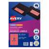 Avery LIP Label 14UP Coral Pack of 5 (99.1 x 38.1 mm)