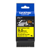 Brother HSE-621E Heat shrink tube - Black on Yellow 9mm