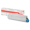 Oki Cyan Toner Cartridge For  ES8434 - 10,000 Pages (ISO)