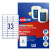 Avery Label Removable Multi-purpose 64x24.3mm 33UP Box of 5 Packs