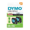 Dymo LetraTag PlasTape Clear Pack of 2