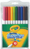 Marker Crayola Washable Super Tip 585010/588610 Pack 10 Assorted Colours