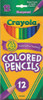 Pencils Coloured Full Size Colouring Crayola 684012 Hangsell Pack of 12 Assorted Colours
