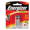 Battery Energizer Max Alkaline AAA E92BP2 Card of 2