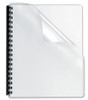 Binding Cover A4 Clear 200 Micron PVC Blue Ribbon Premier Pack 100