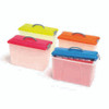 Carry Case Crystalfile 80078 Summer Colours Clear with Lime Lid