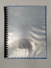 Display Book A4 20 Pocket Clear Front Blue