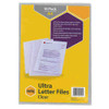 Letter File A4 Marbig Ultra PP Clear 2004212 Pack 10