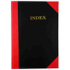 Note Book A4 Cumberland Indexed Black and Red 100 Leaf FCA4100I