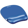 Mouse Pad Wrist Rest Fellowes Gel Crystals 91141 Blue