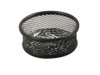 Paper Clip Holder Italplast 75mm Metal Mesh Dish Black I348