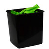 Rubbish Bin Plastic 15 Litre Italplast I80GR GreenR Recycled Black