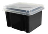 Storage Box Italplast 32 Litre I307GR Green R Recycled Black