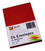Envelope C6 Quill XL Multi Office Red Pack 25