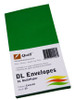 Envelope DL Quill XL Multi Office Emerald Green Pack 25