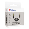 Audio Cable Aux 3.5mm Verbatim 75cm Retractable 66573