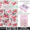 Book Crossword Pocket Puzzles 128 Page 205mm x 130mm Flowers Design