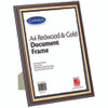 Certificate Document Frame A4 Carven Redwood Gold Trim