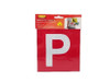 P Plates Red Victoria Pack 2 Magnetic 060