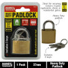 Padlock 37mm Heavy Duty Handy Hardware 70916 with 3 Keys