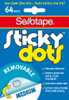 Sticky Dots Sellotape Removable 64 Dots 990001