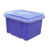 Storage Box Italplast 32 Litre I307 Fruit Grape Purple with Clear Lid
