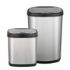 Waste Bin Stainless Steel Hands Free Combo Pack 50 Litre and 12 Litre