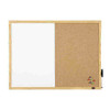 Combination Whiteboard Corkboard Quartet Pine Frame 900 x 600mm QTNNCC0906