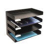 Stationery Rack 4 Tier Metal I402 Black