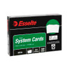 System Card 6 x 4 Inch 152mm x 102mm Ruled Esselte 31682 White Pack 100