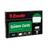 System Card 8 x 5 Inch 203mm x 127mm Ruled Esselte 31686 White Pack 100