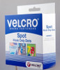 Velcro Adhesive Spot Hook Only 22mm Diameter White Pack 125 V20142